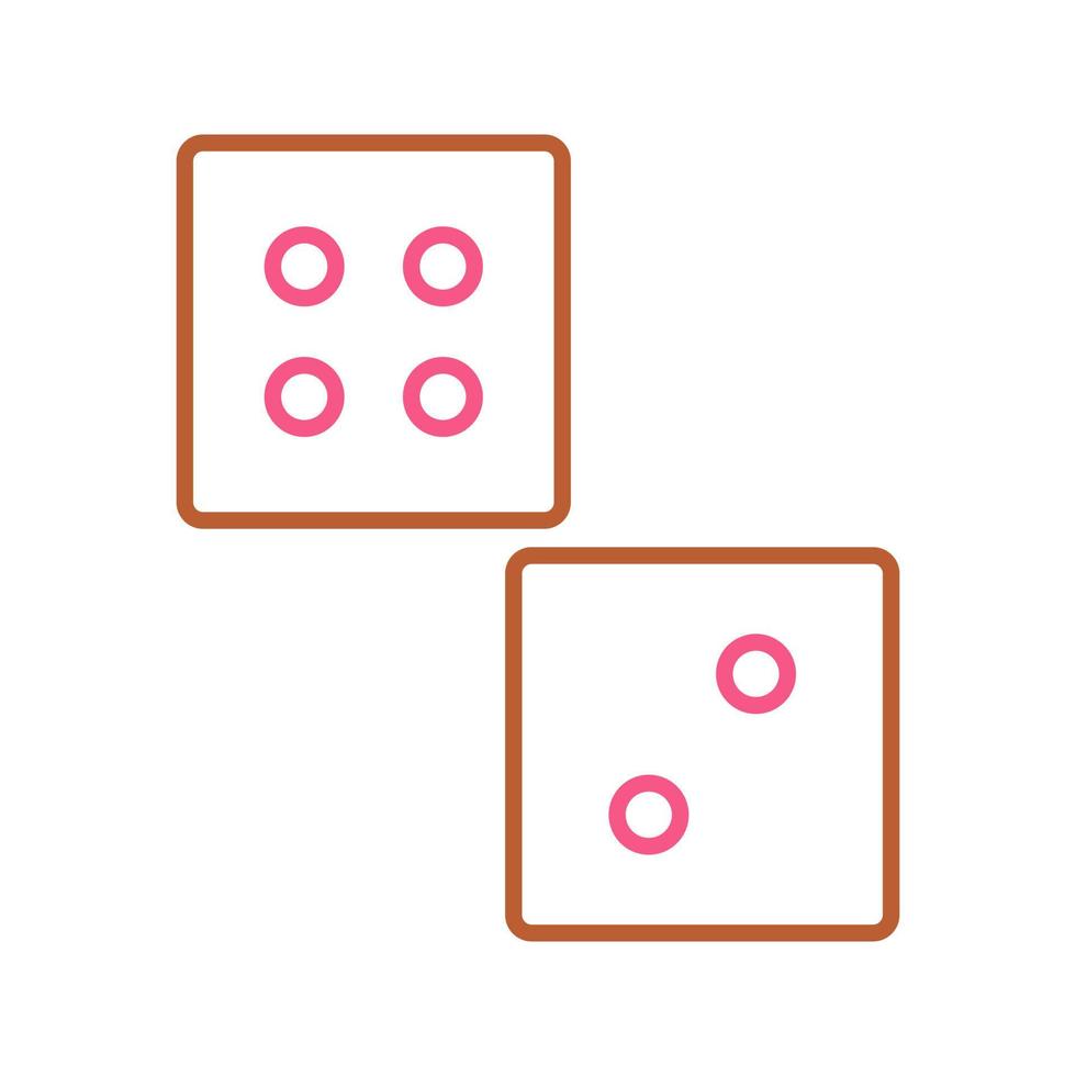 Unique Dice Vector Icon