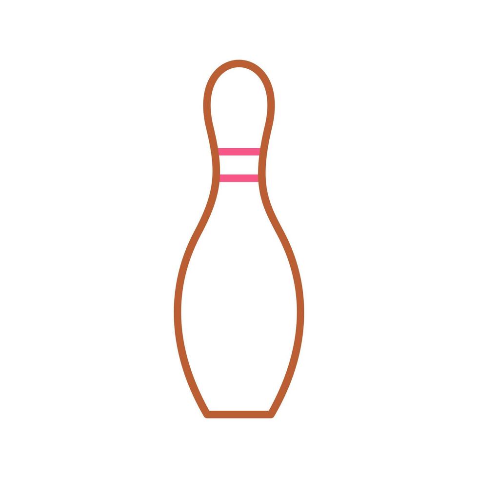 Unique Bowling Pin Vector Icon