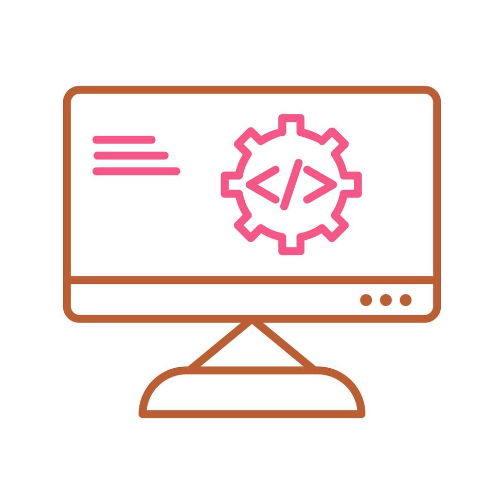 icono de vector de optimización de código único