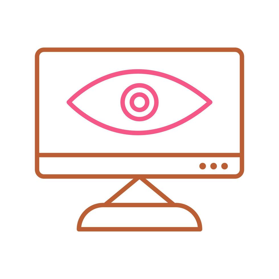 icono de vector de visibilidad web único