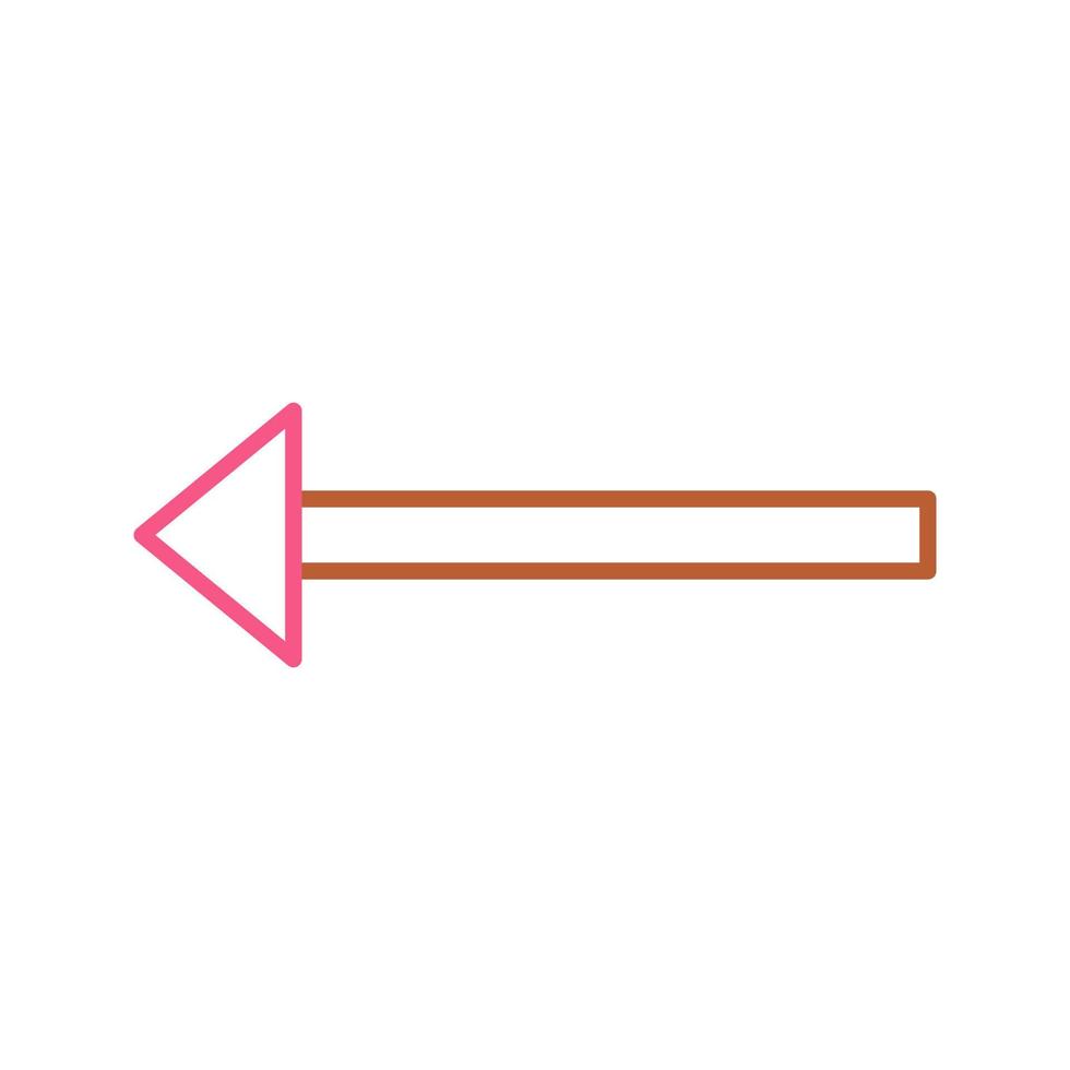 Unique Left Arrow Vector Icon