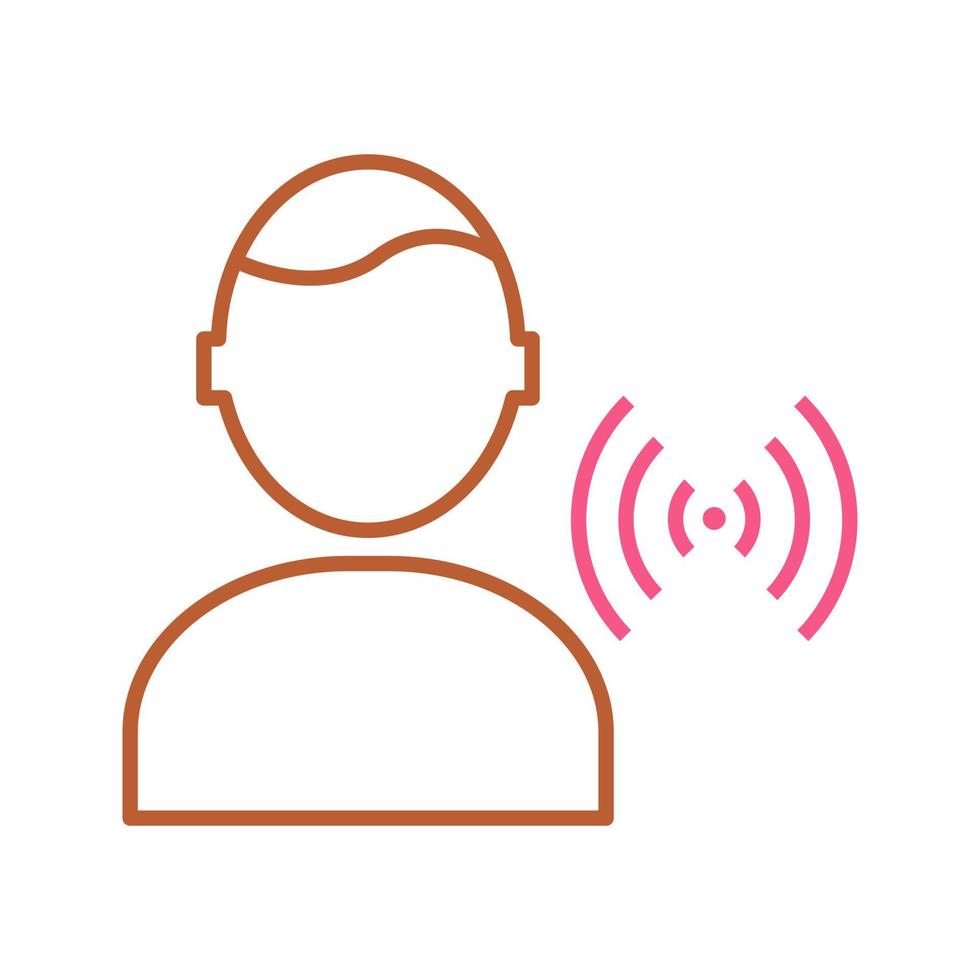 Unique Signal on User Vector Icon