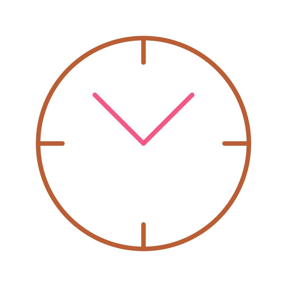 icono de vector de reloj único