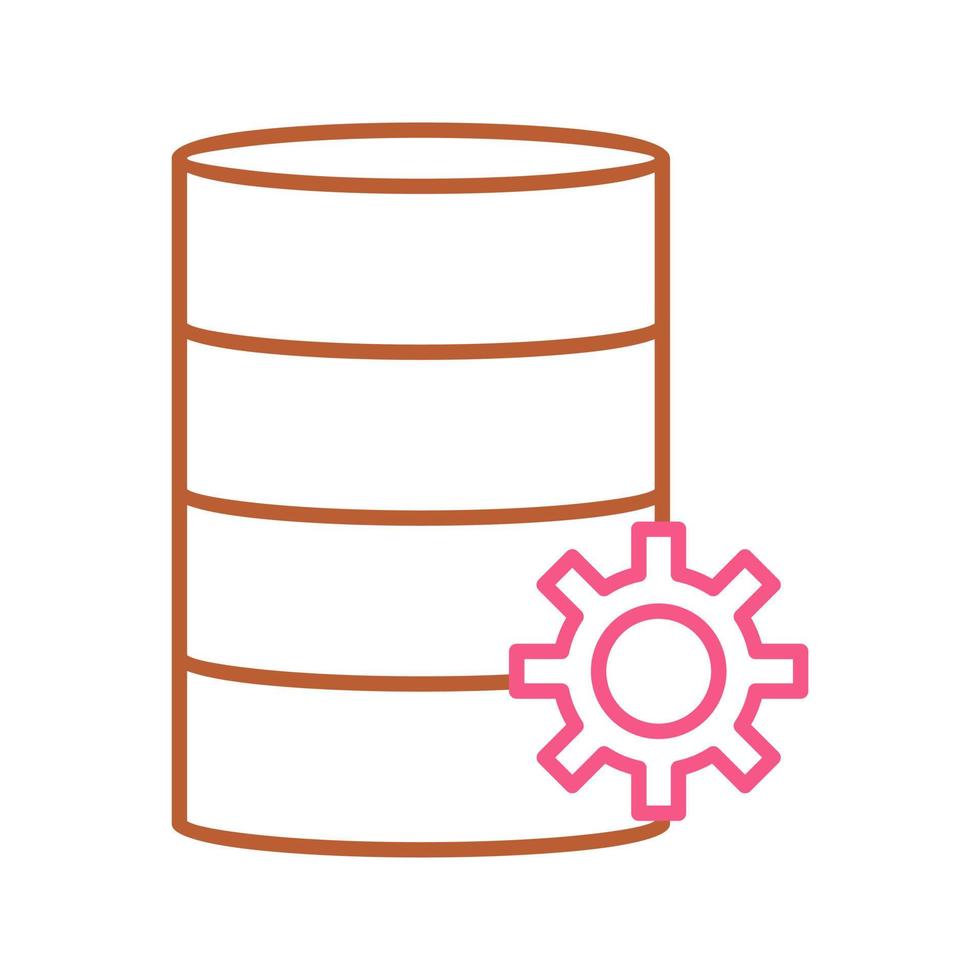 Unique Database Management Vector Icon