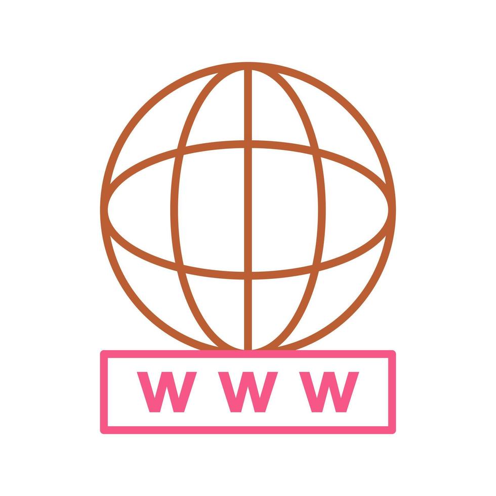 Unique World Wide Web Vector Icon