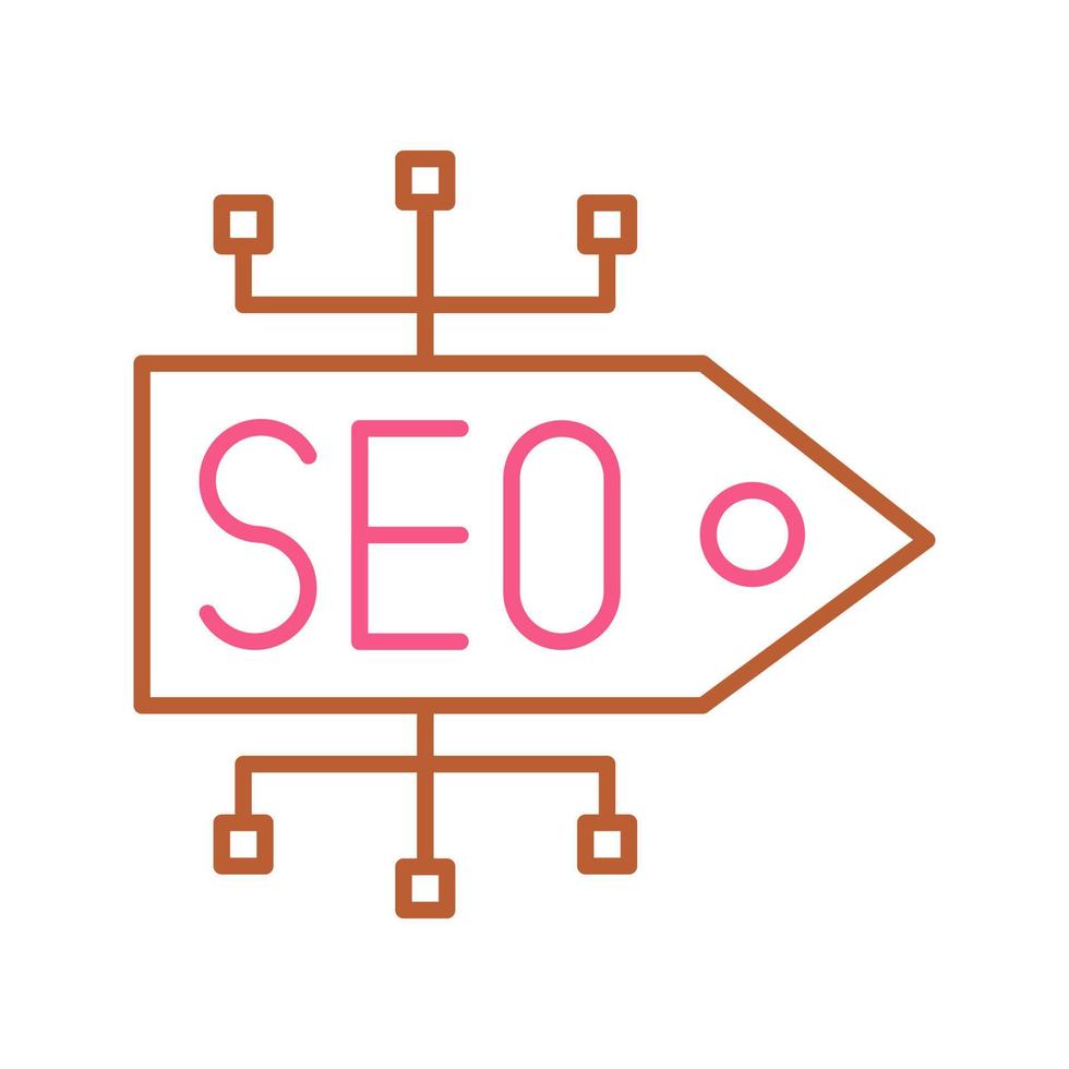 icono de vector de etiqueta seo