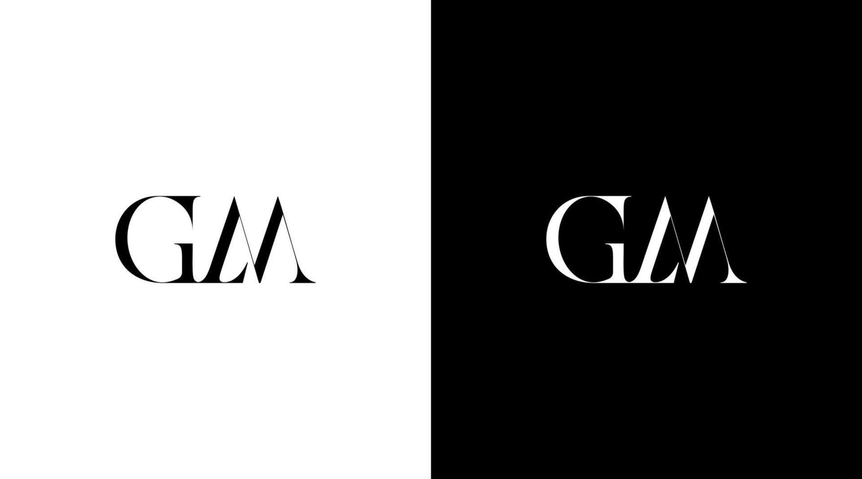 letter gm initial logo business monogram icon Design vector