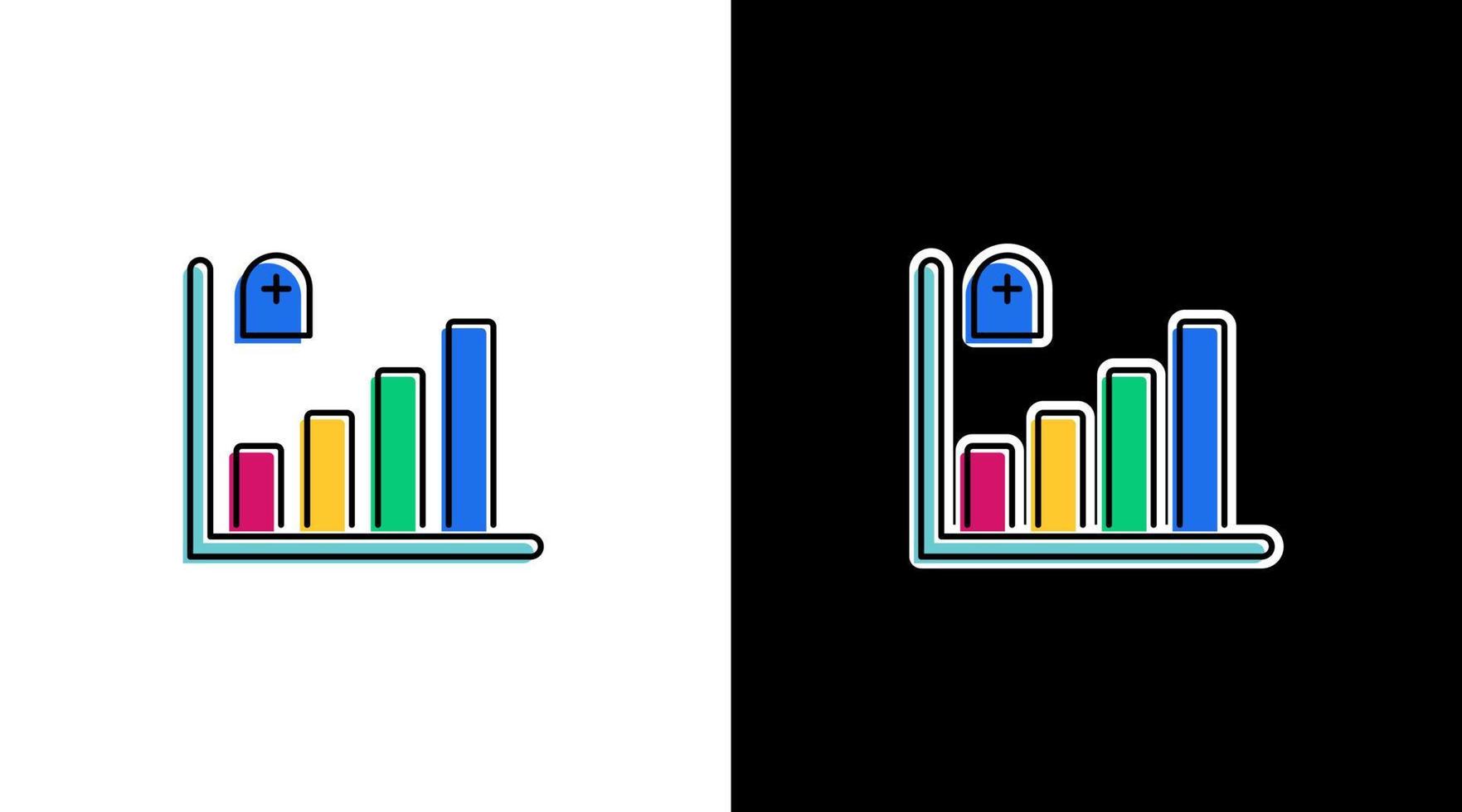 muerte estadística infografía datos análisis demográfico vistoso icono diseño gráfico bar porcentaje vector