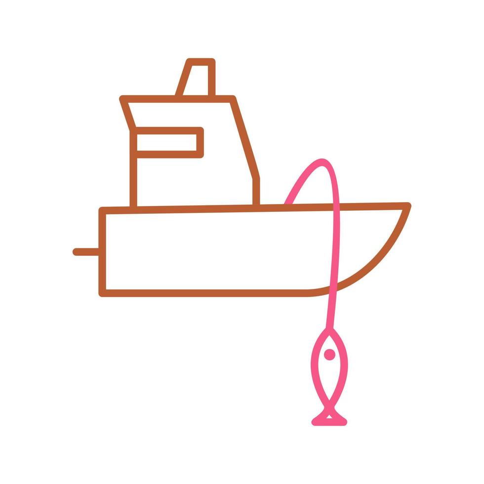 Fishing Boat Vector Icon