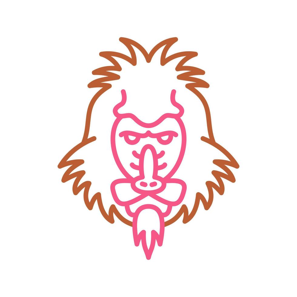 Mandrill Vector Icon