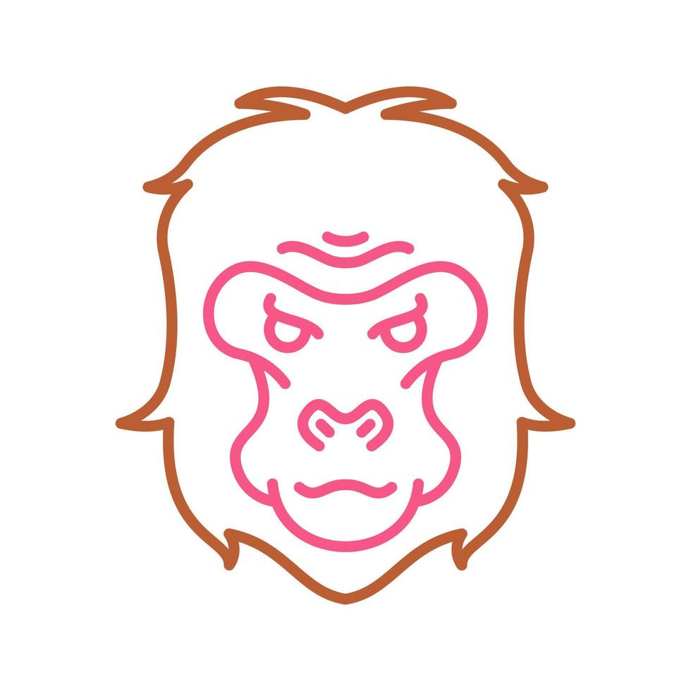 Gorilla Vector Icon