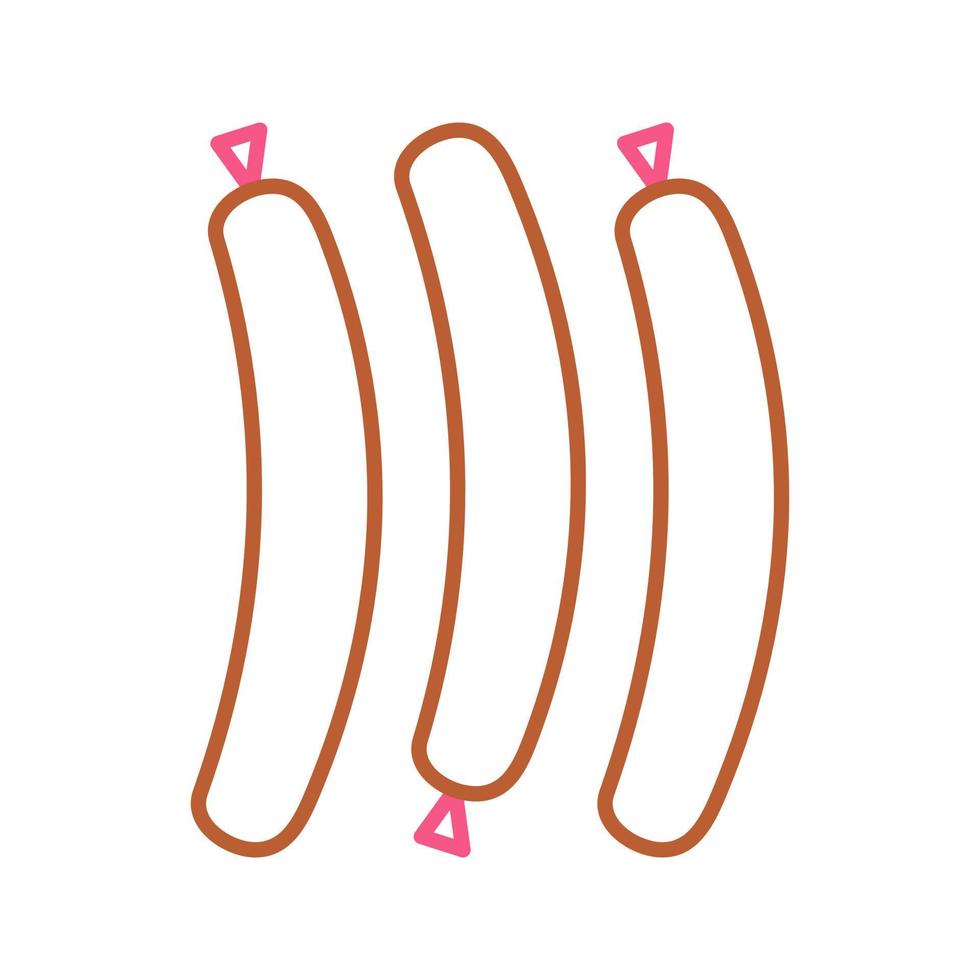 Hot Sausage Vector Icon