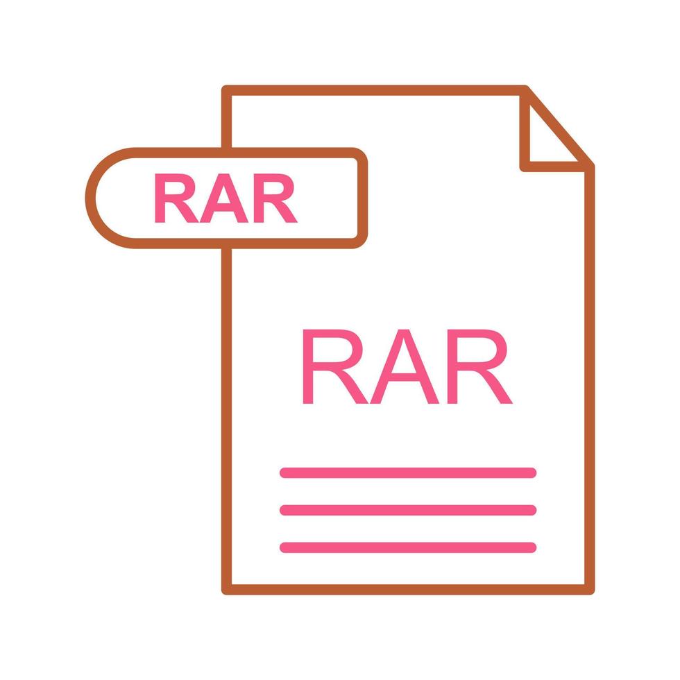 RAR Vector Icon