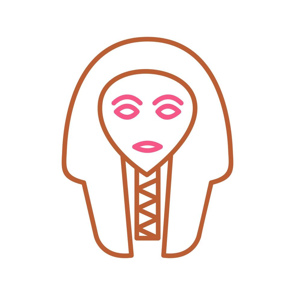 Egyptian Face Vector Icon