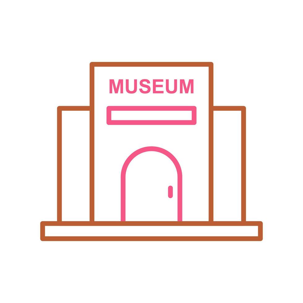 icono de vector de edificio de museo