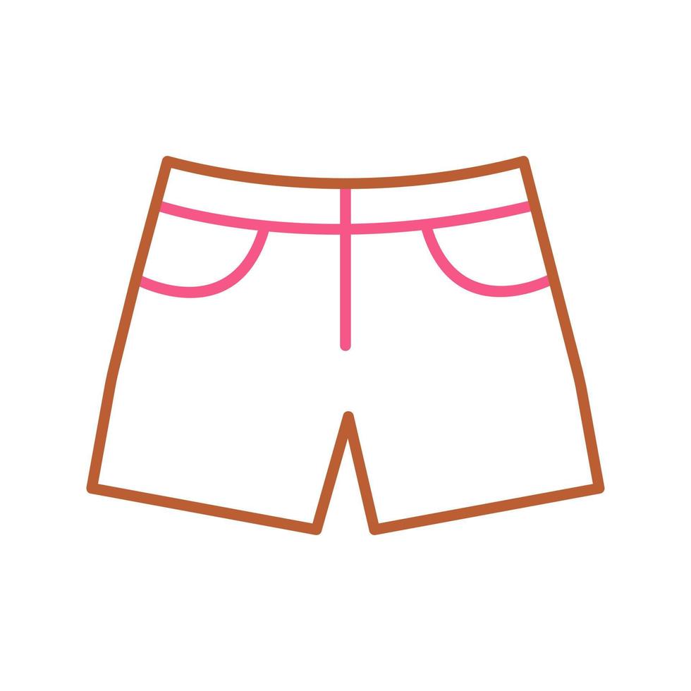 icono de vector de pantalones cortos