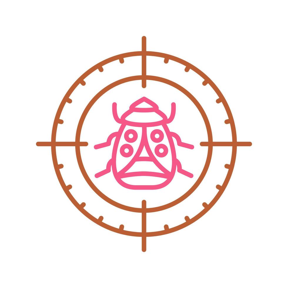 Bug Target Vector Icon