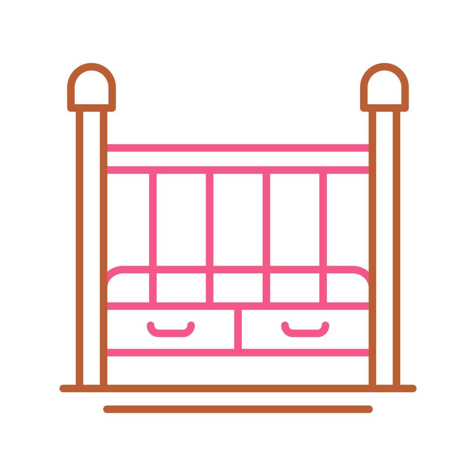 Baby Crib Vector Icon