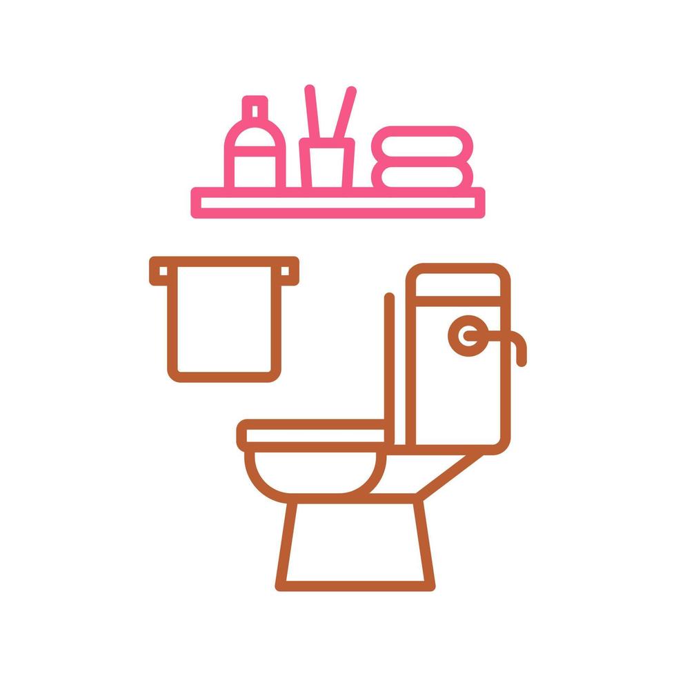 icono de vector de baño