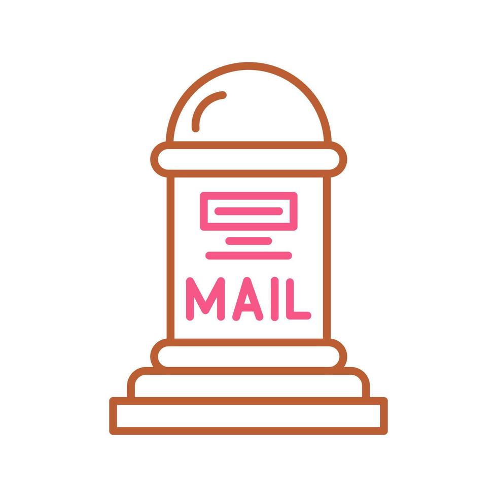 icono de vector de caja de correo