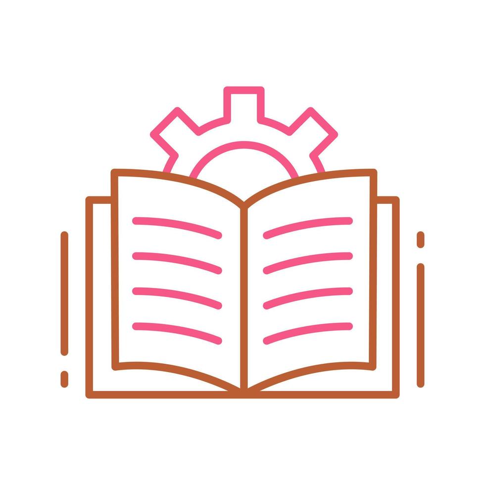 icono de vector de libro abierto