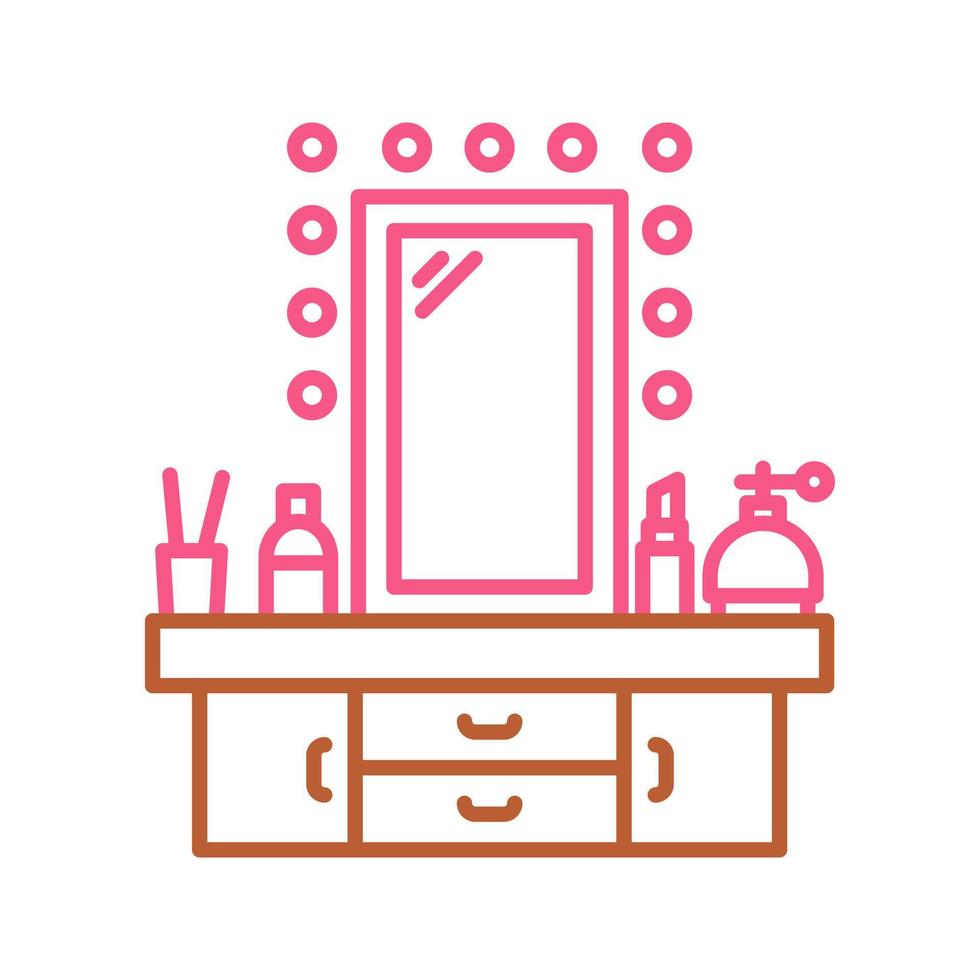 Dressing Table Vector Icon