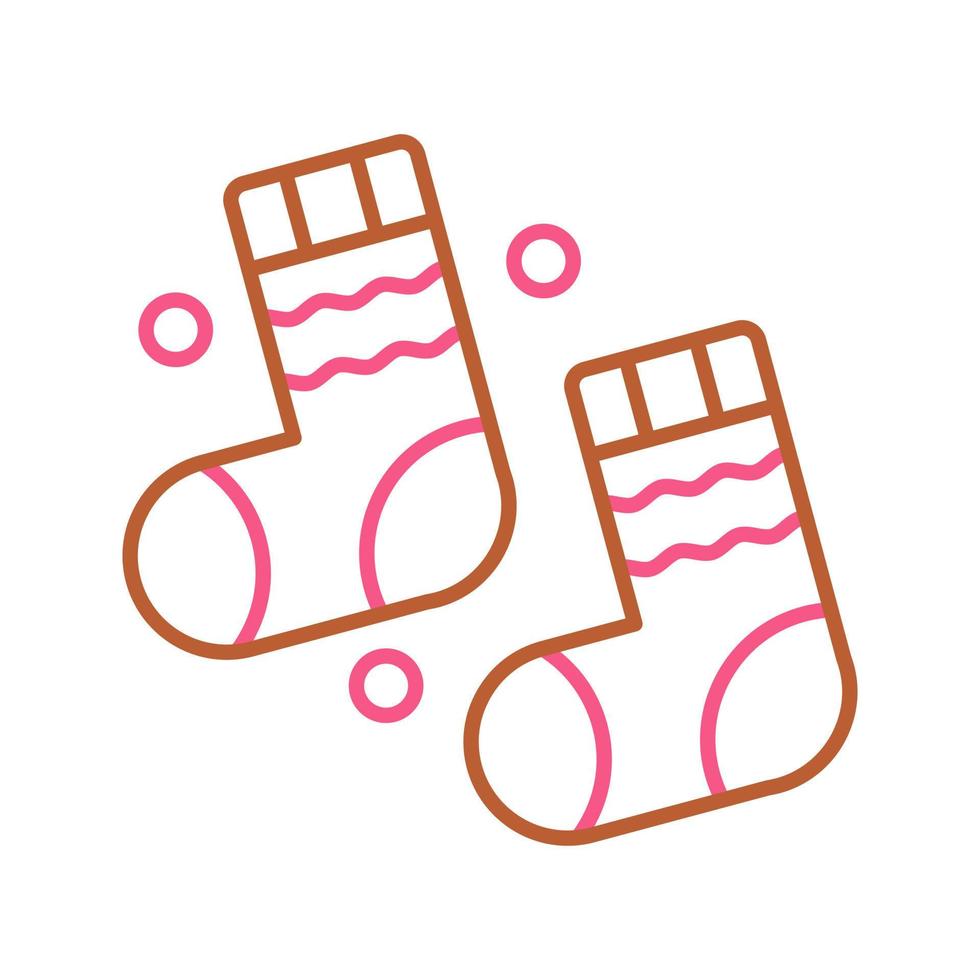 Winter Socks Vector Icon