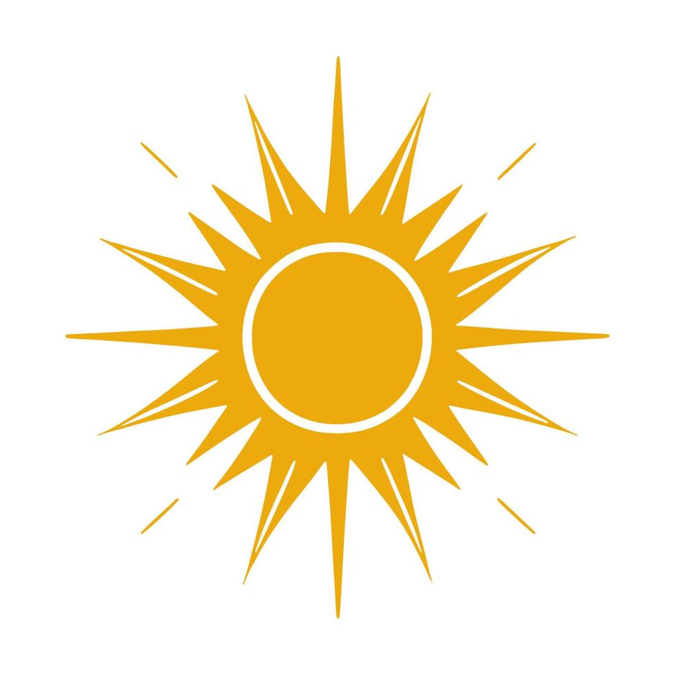 Sun Simple Icon. Vector Illustration  EPS10