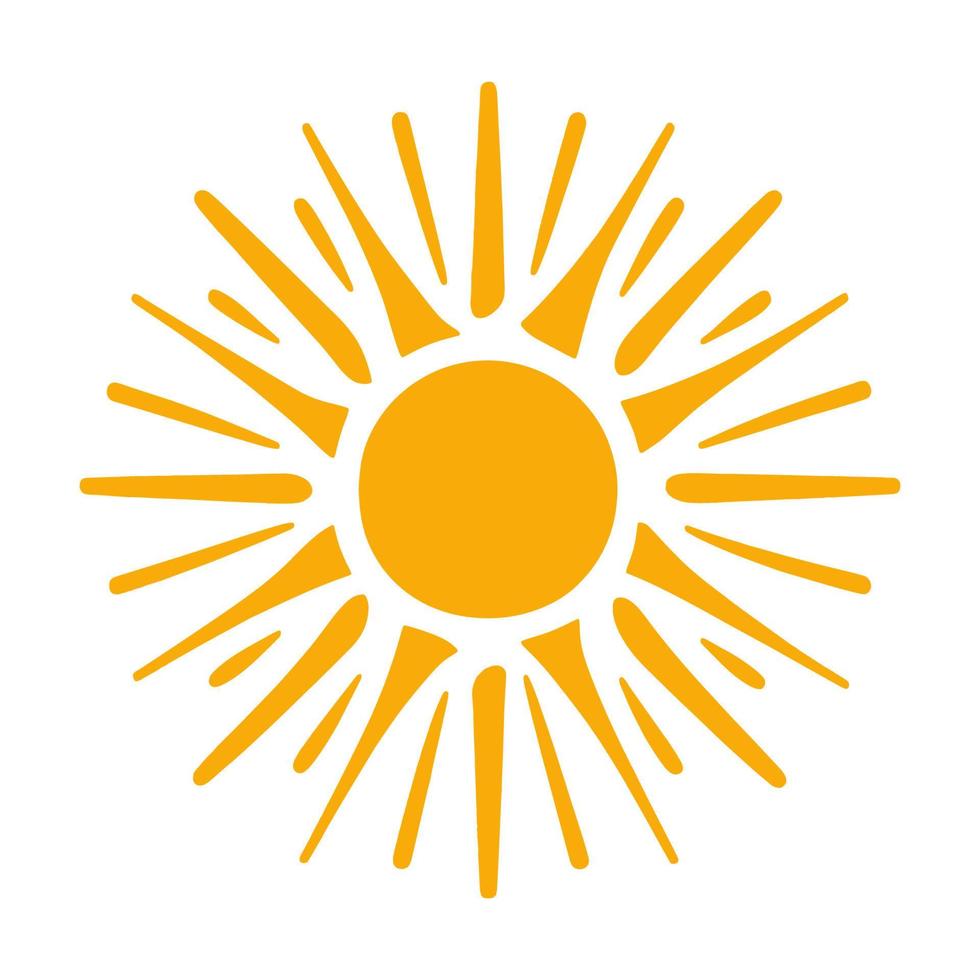 Sun Simple Icon. Vector Illustration  EPS10