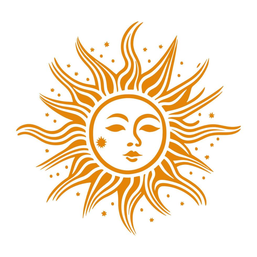 Sun Simple Icon. Vector Illustration  EPS10