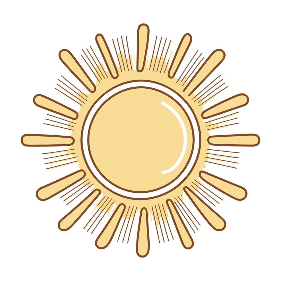 Sun Simple Icon. Vector Illustration  EPS10