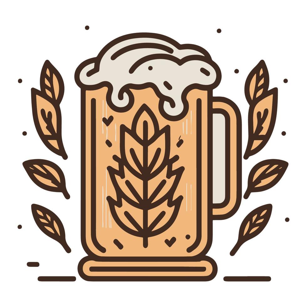 Beer. Simple Icon. Vector Illustration. EPS10