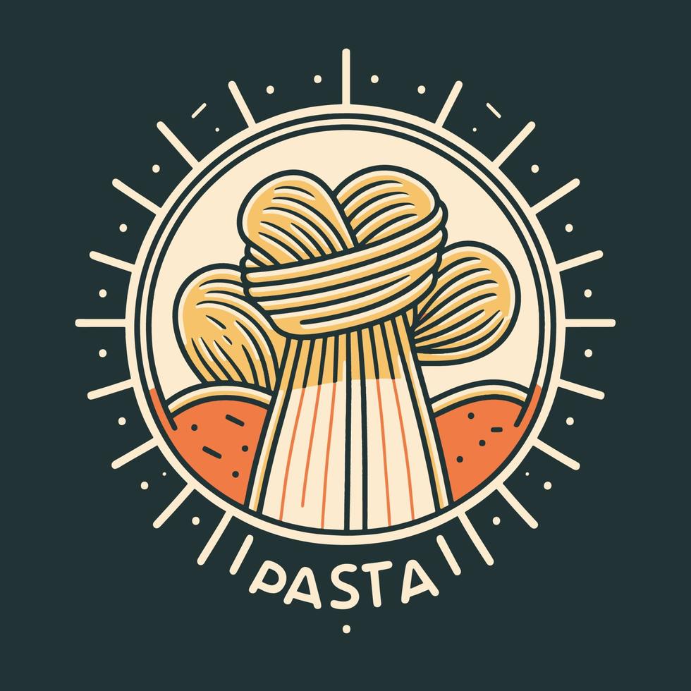 Pasta. Simple Icon. Vector Illustration. EPS10