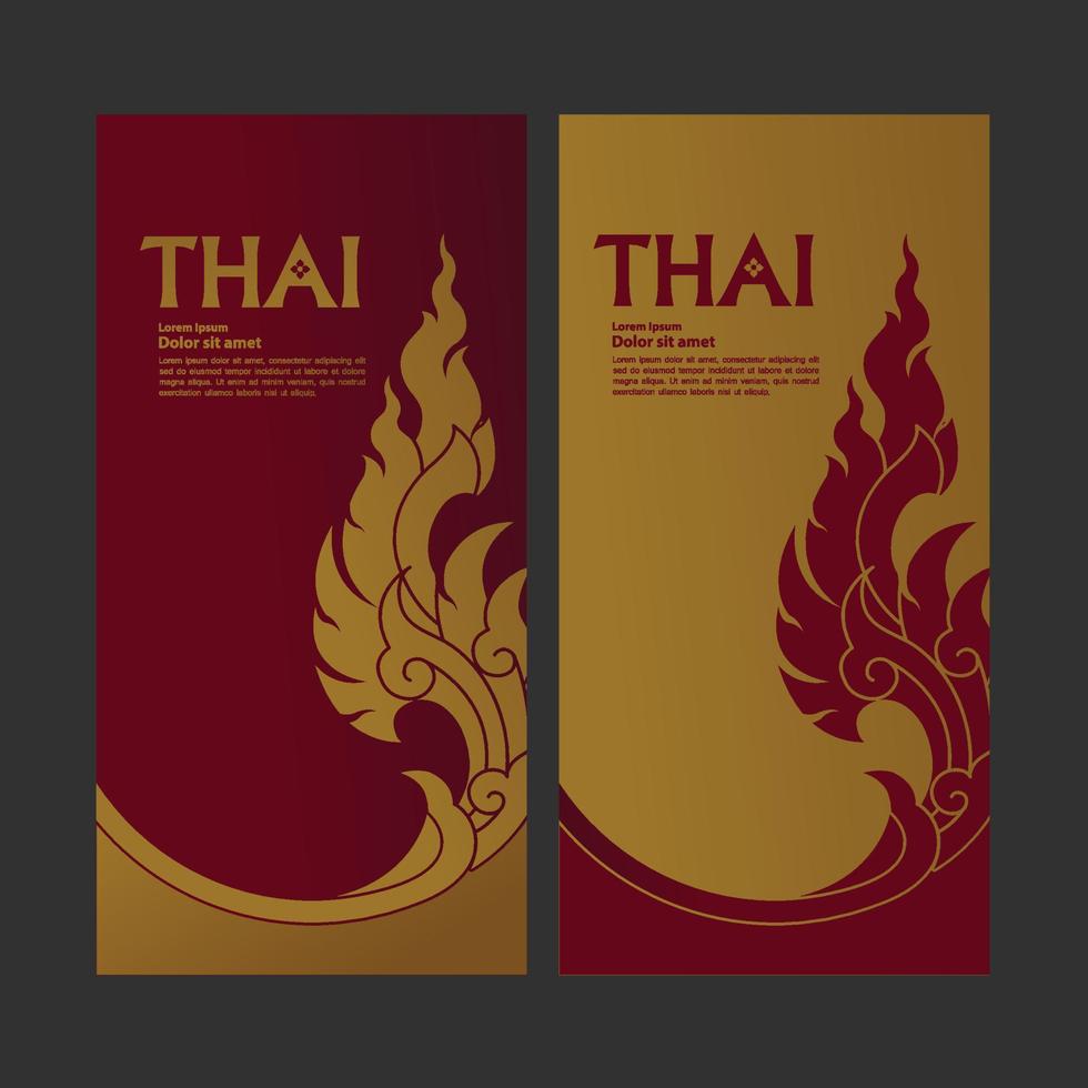 Thai Arts element for Thai graphic design vector illustration.