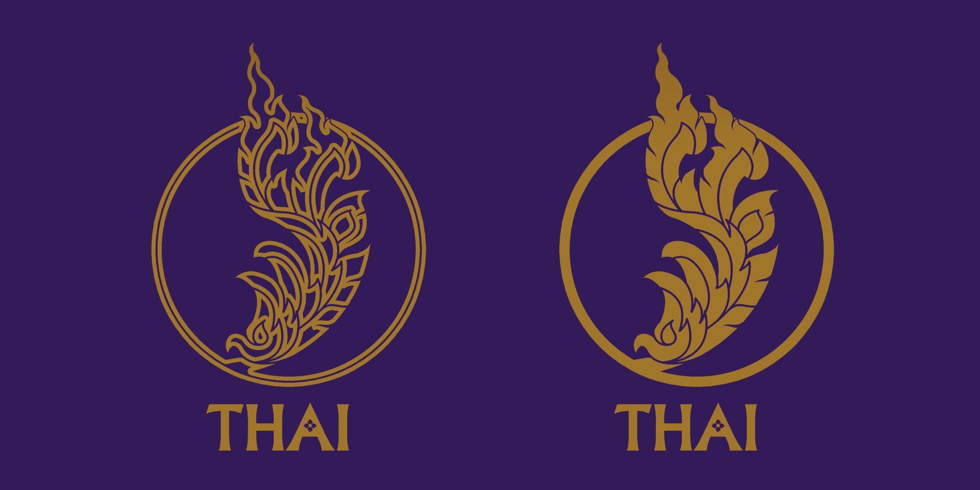 Thai Arts element for Thai graphic design vector illustration.