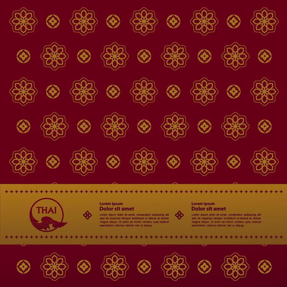 Thai Arts element for Thai graphic design vector illustration.