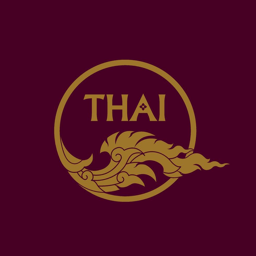Thai Arts element for Thai graphic design vector illustration.