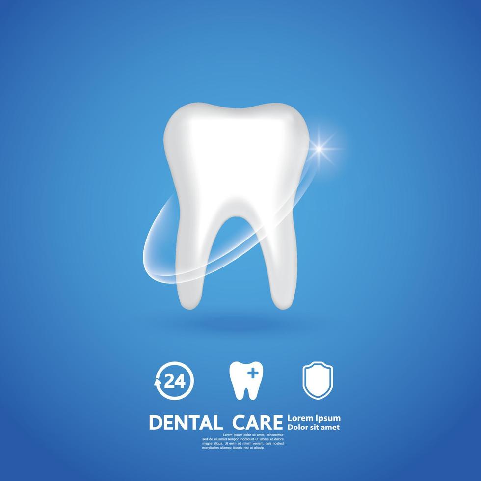 Dental care creative concept. vector