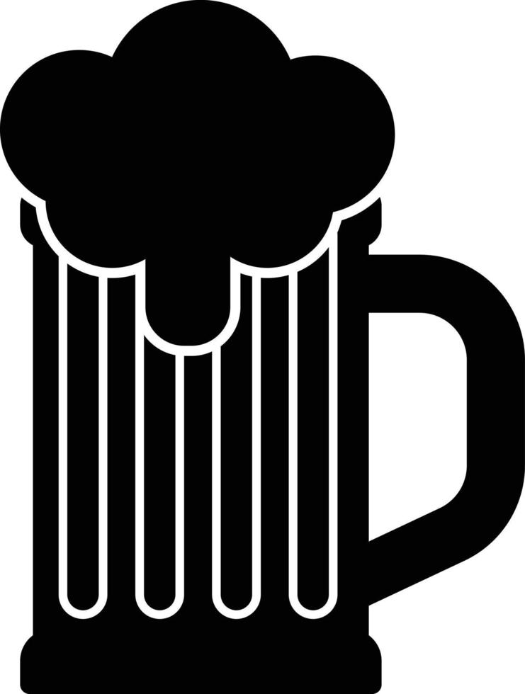 A Beer Mug or Glass Drink Icon vector