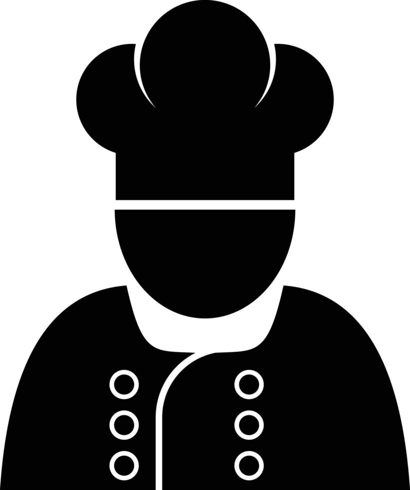 Professional Master Food Chef Icon vector