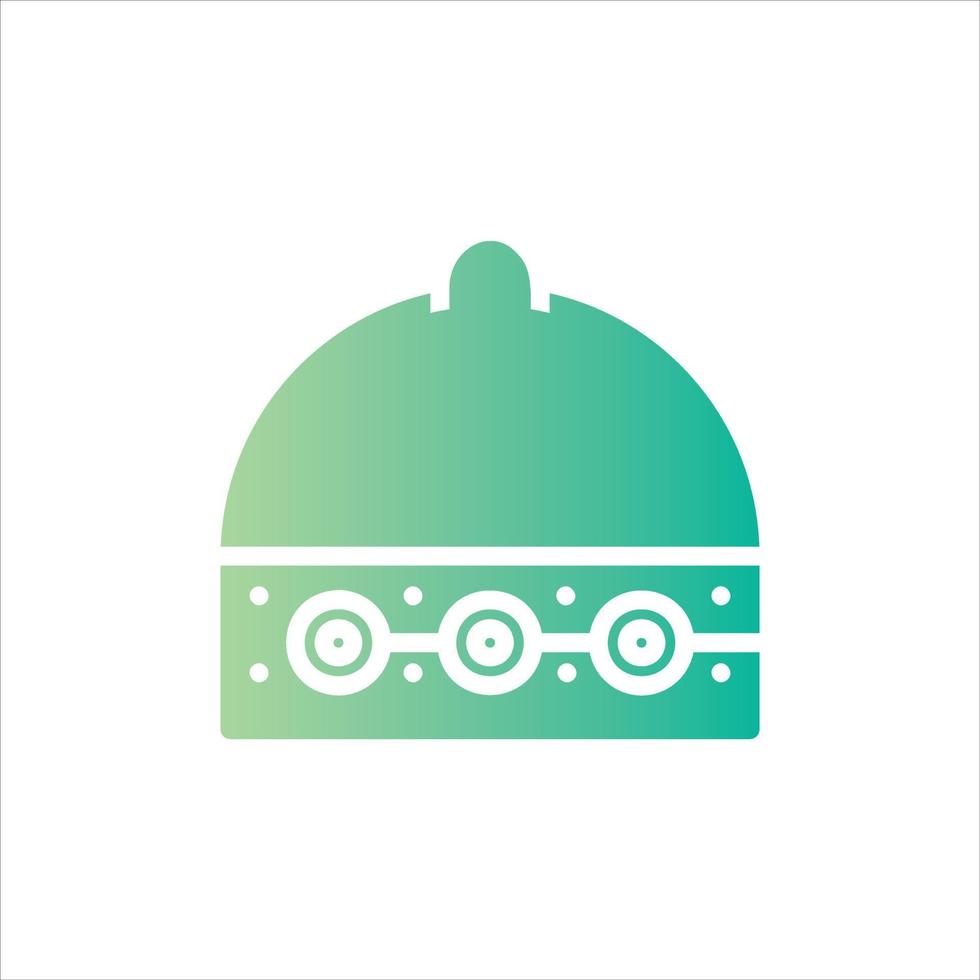 kufi icon with isolated vektor and transparent background vector