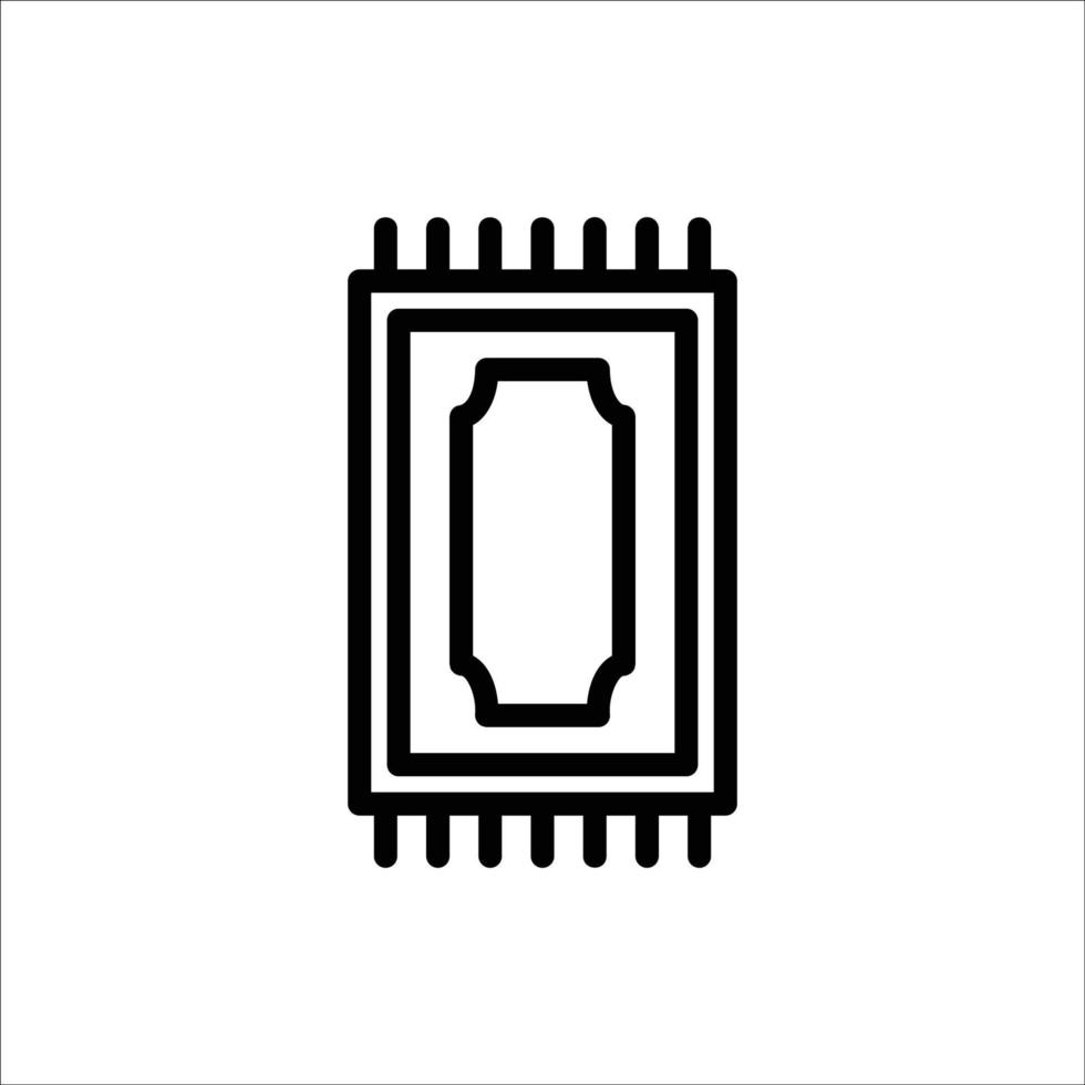 rug icon with isolated vektor and transparent background vector