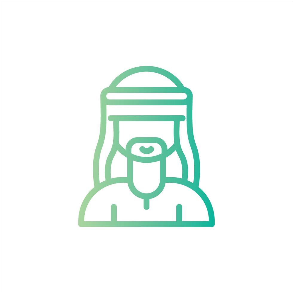 man icon with isolated vektor and transparent background vector