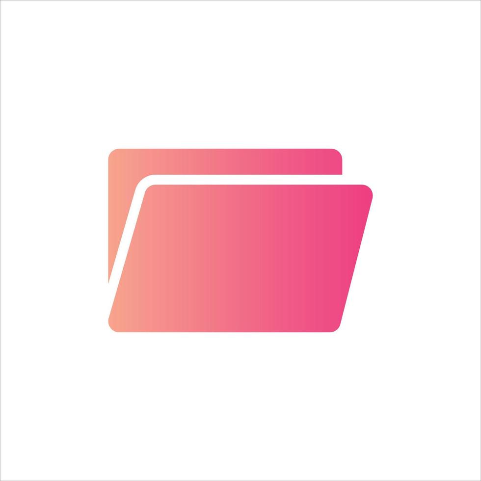 files and folders icon with isolated vektor and transparent background vector