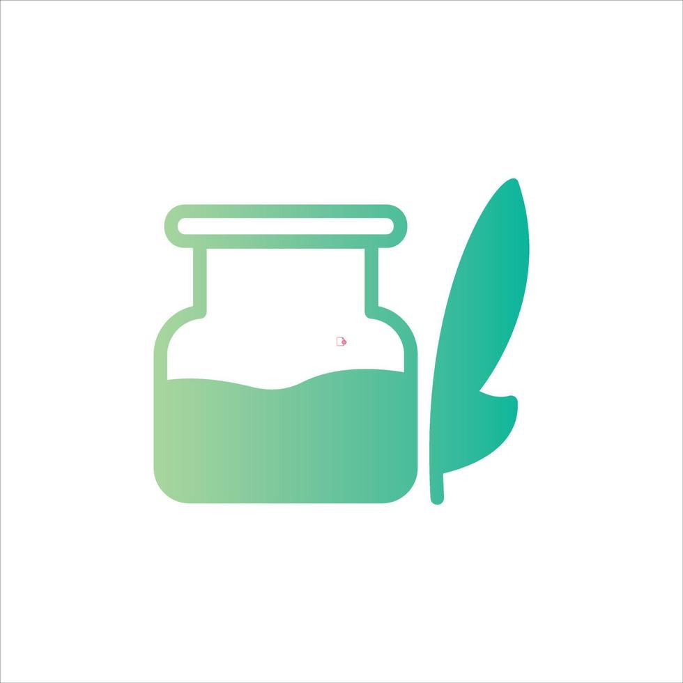 ink icon with isolated vektor and transparent background vector