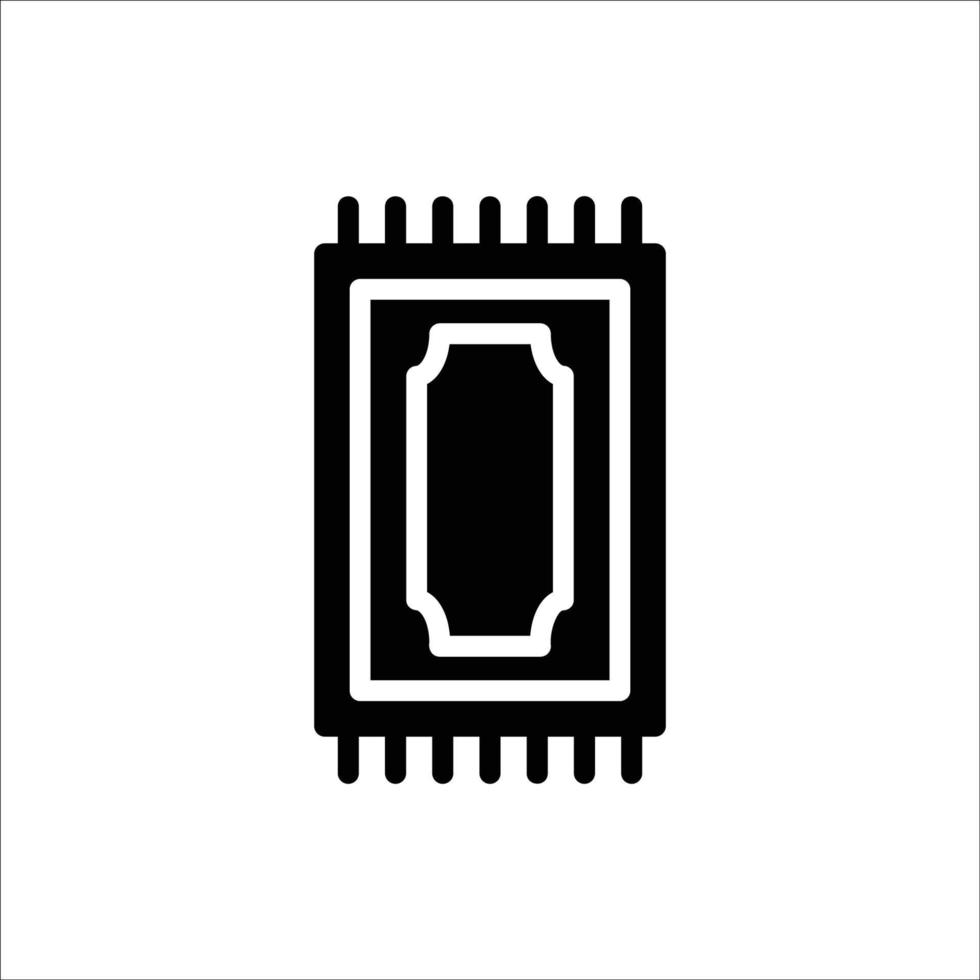 rug icon with isolated vektor and transparent background vector