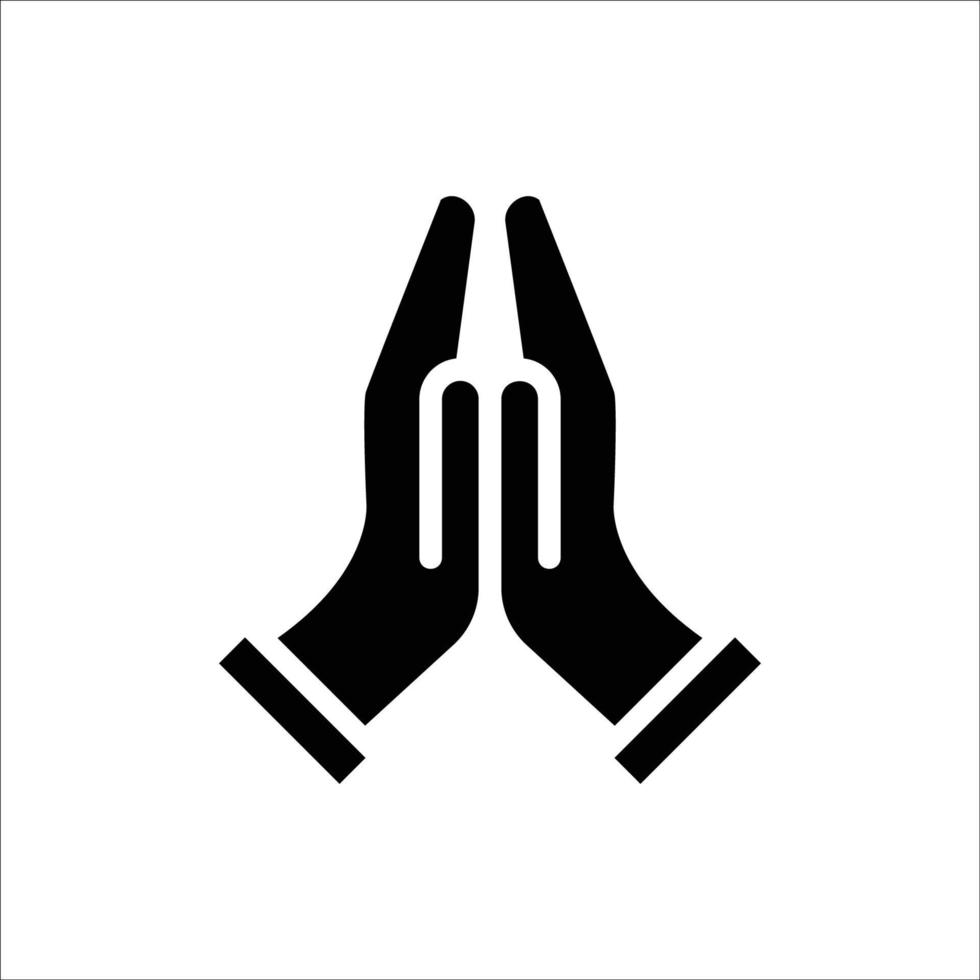 pray icon with isolated vektor and transparent background vector