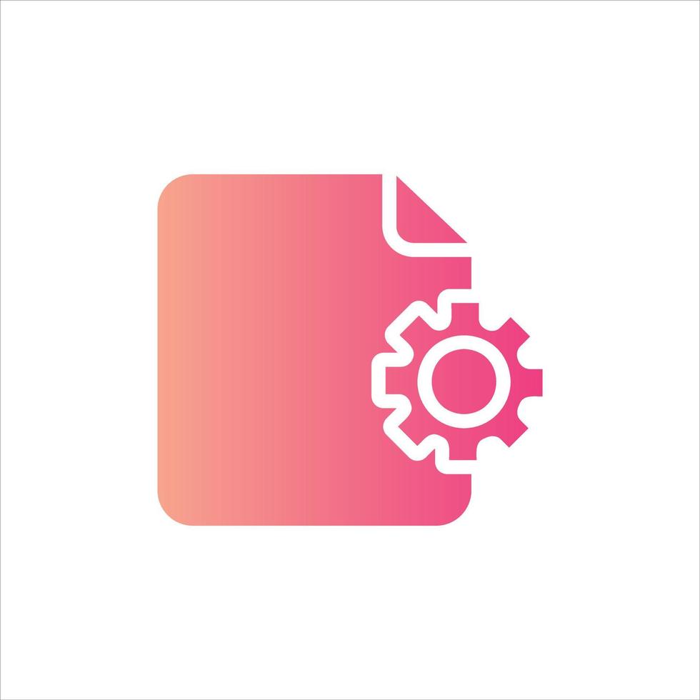 configuration icon with isolated vektor and transparent background vector