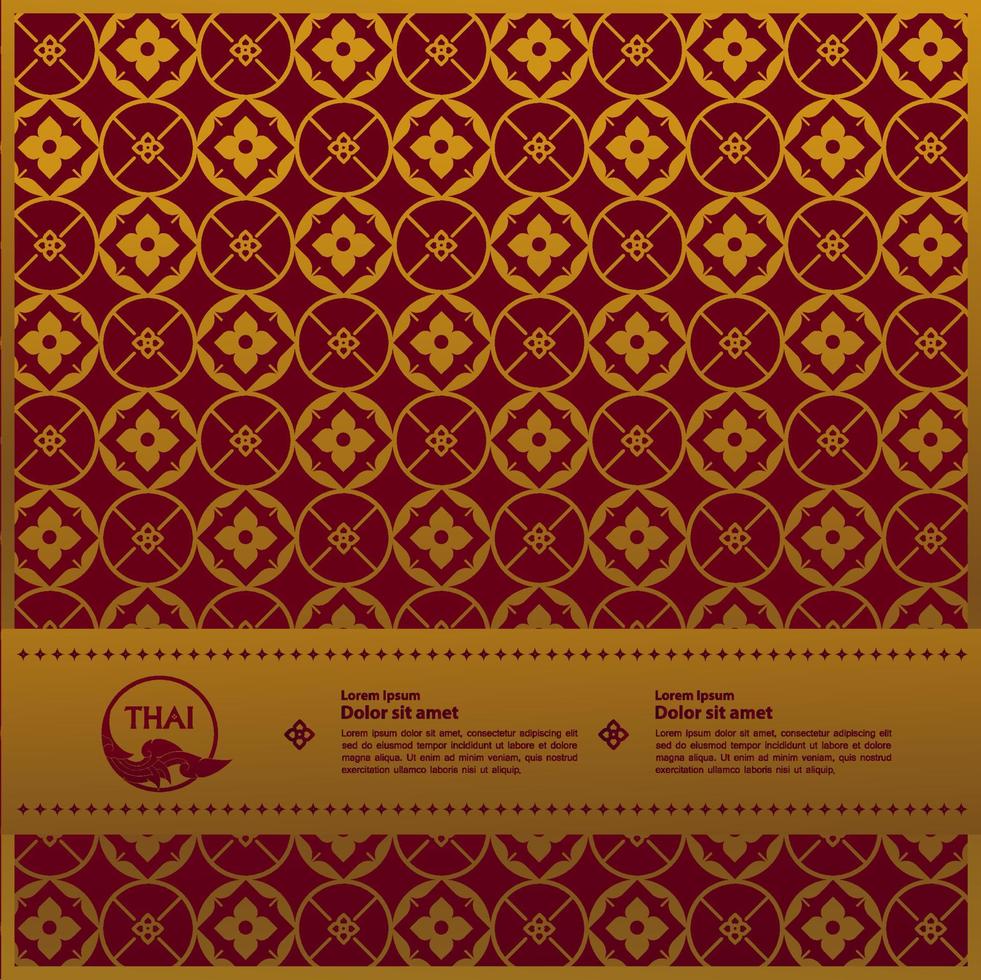 Thai Arts element for Thai graphic design vector illustration.