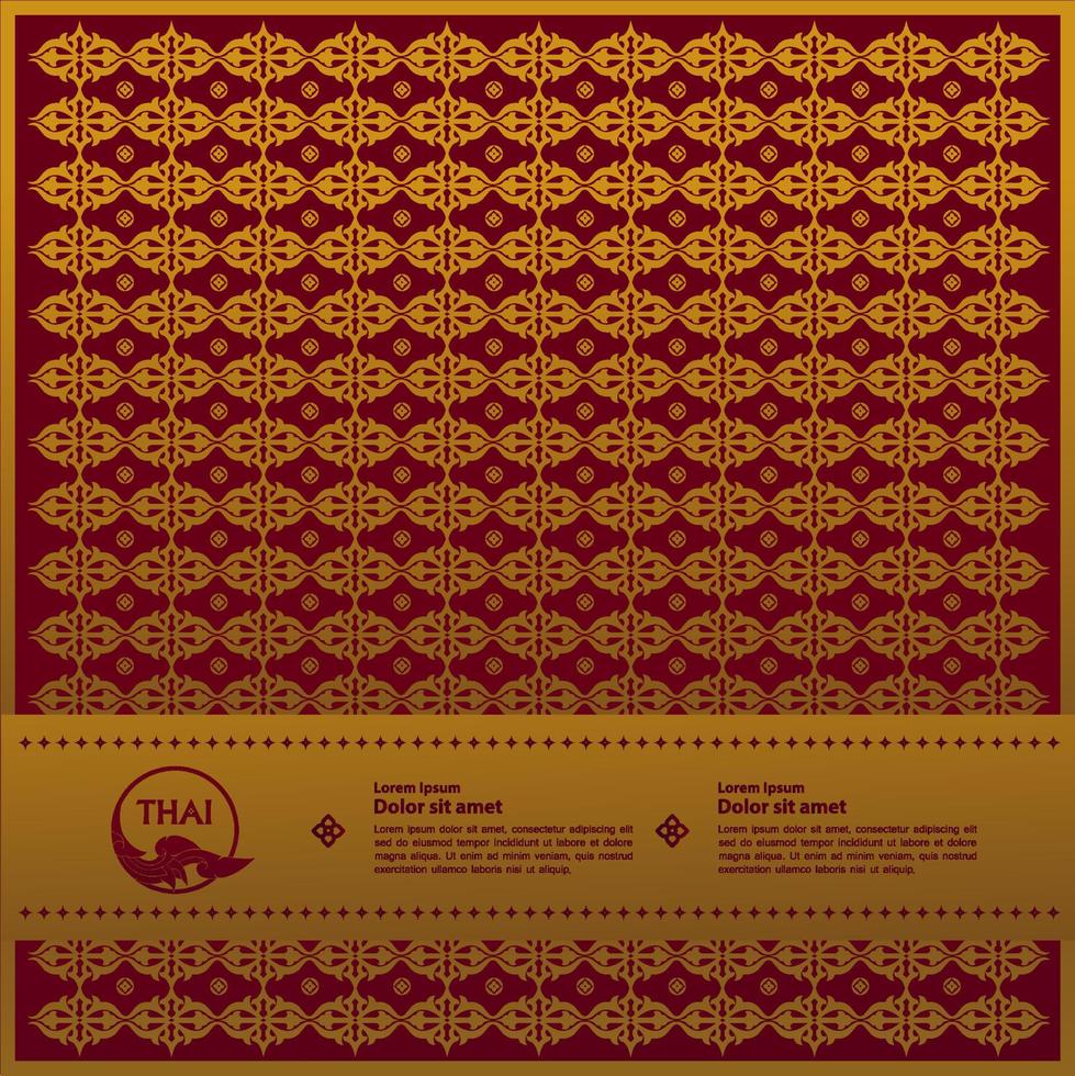Thai Arts element for Thai graphic design vector illustration.
